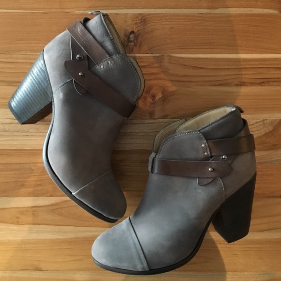 rag & bone Shoes - ***SOLD*** Rag & Bone Grey Leather Harrow Booties