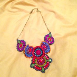 Floral Bib Necklace