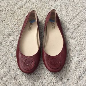 Oxblood Michael Kors Flats