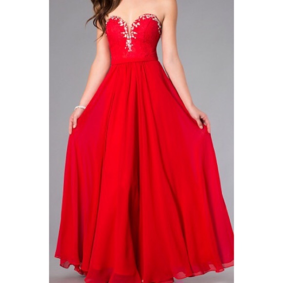 Dresses & Skirts - Red Corset Style Dress