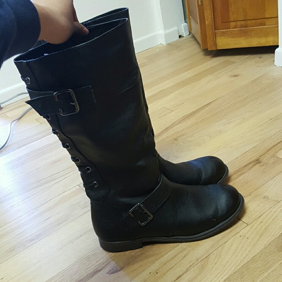 Tall black boots
