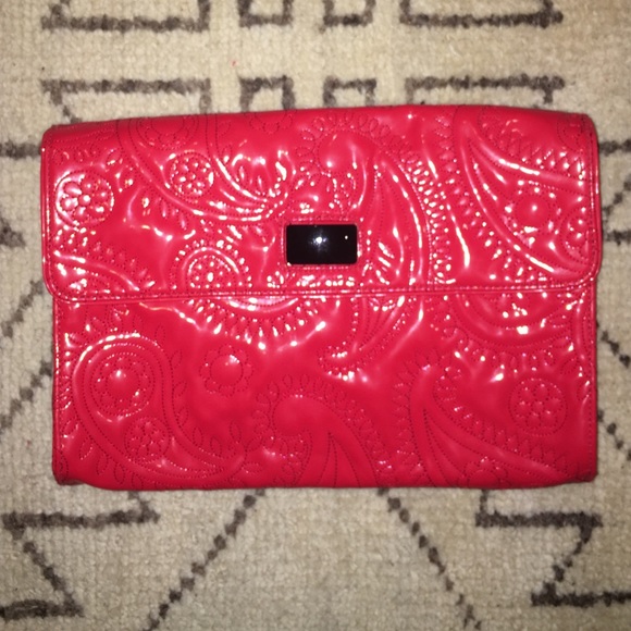 PATENT PAISLEY KATE SPADE CLUTCH