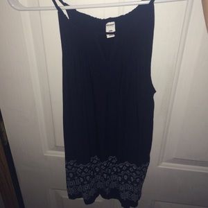 Keyhole navy blue tank