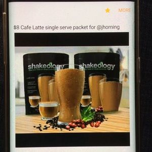 1 Shakeology Cafe Latte single serve packet