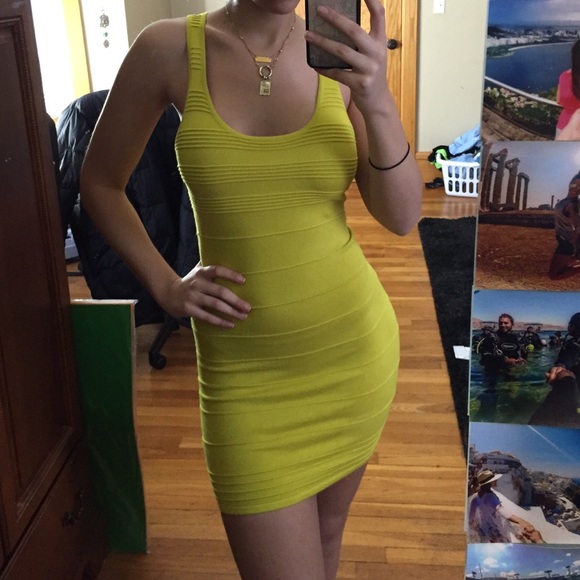 Racerback bodycon dress !
