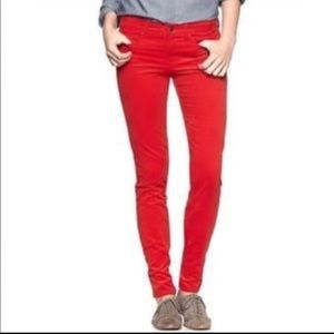Size 30r red corduroy 1969 Gap Legging Jean