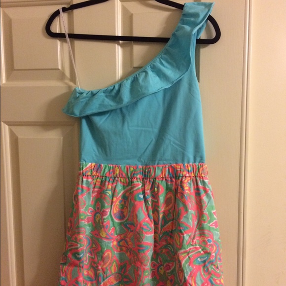 One shoulder summer dress