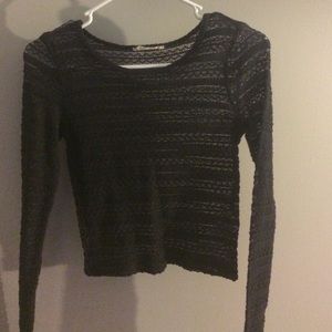 Long sleeve crop top