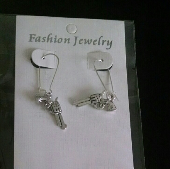 Pistol earings never worn!!