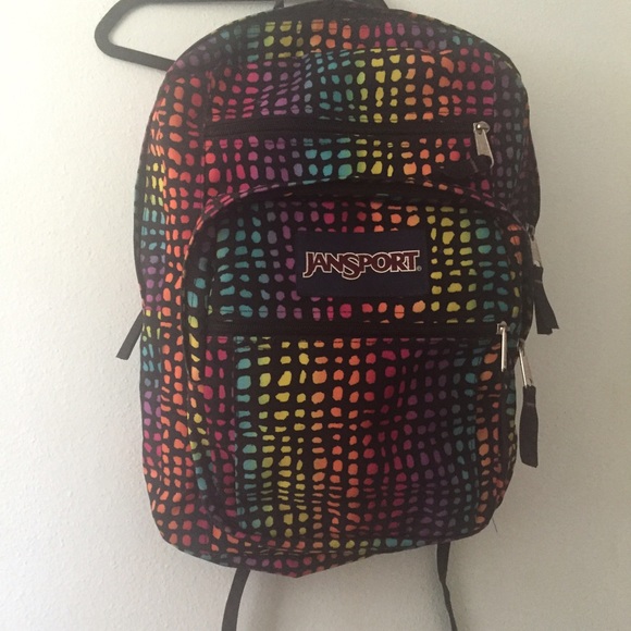 jansport rainbow backpack - Picture 1 of 3
