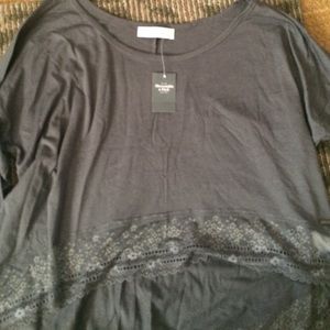 Abercrombie 3/4 sleeve lace top size M