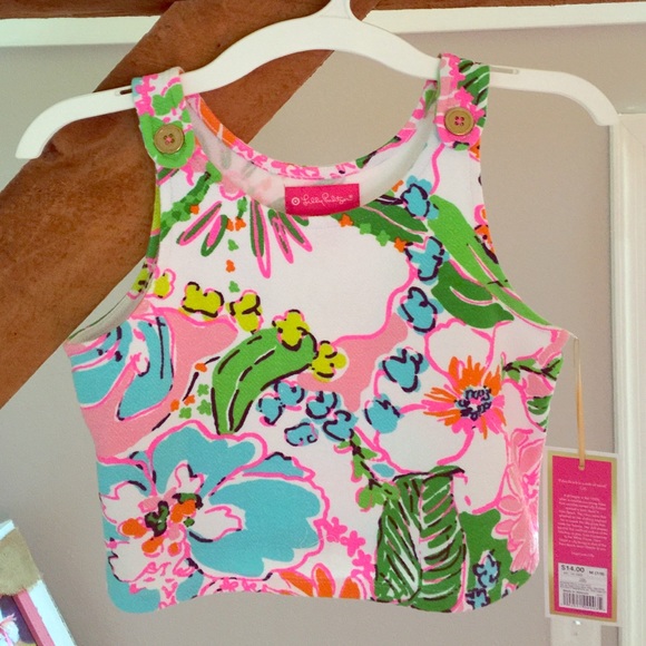 Lilly Pulitzer Girls M -7/8 Crop Top