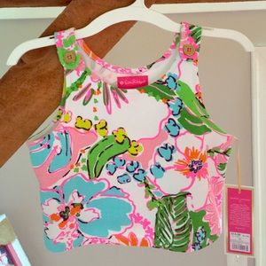 Lilly Pulitzer Girls M -7/8 Crop Top