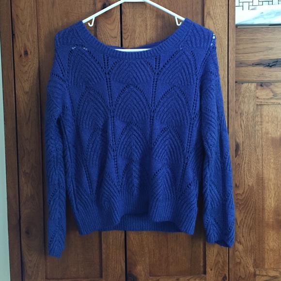 Blue shimmer sweater