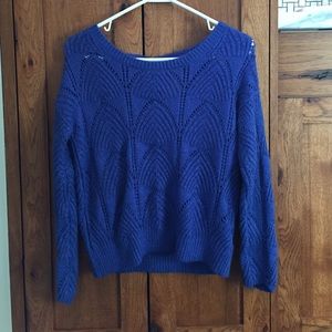 Blue shimmer sweater