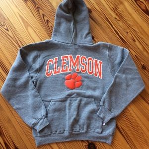 Clemson Screen Printed Gray Sweatshirt