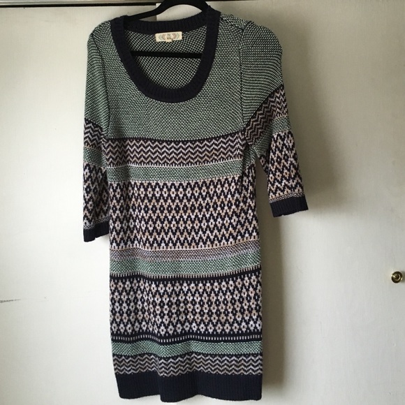 Pink Rose Sweater Dress