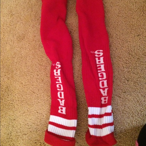 Wisconsin Badgers tall socks