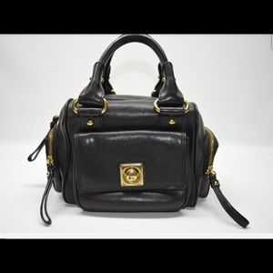 Banana Republic Black Genuine Leather Small Gold