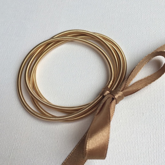 Jewelry - New Gold Tone Stacking Stretch Bracelets