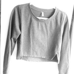 Crop top sweatshirt