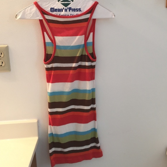 Striped Ribbed Tank - Picture 2 of 3