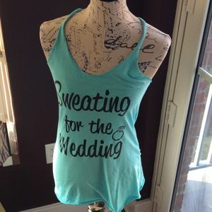 Racer back sweating for the wedding tank