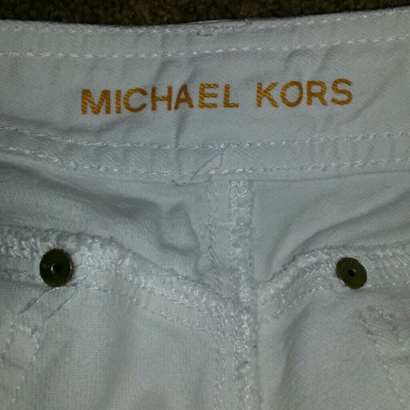 Additional pic. Michael Kors White Cropped Jeans