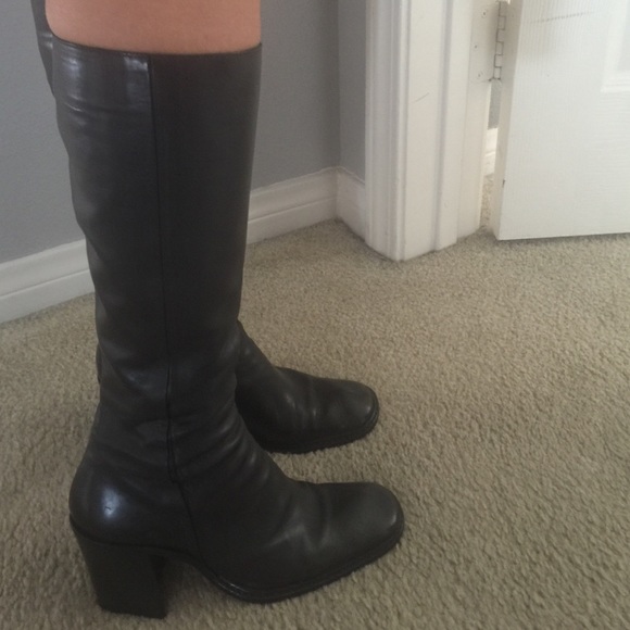 Costume National knee high boots in black