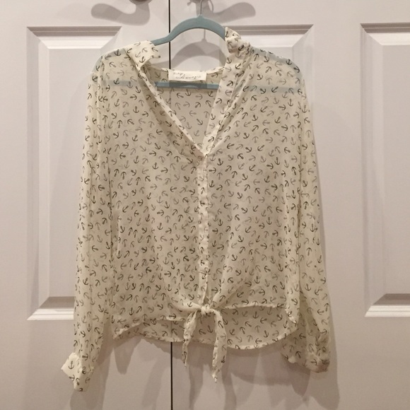 Vintage Havana anchor blouse