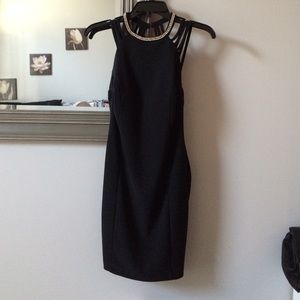 Black Strappy Back Dress