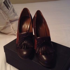 Hobbs Barton Fringe Lace heels