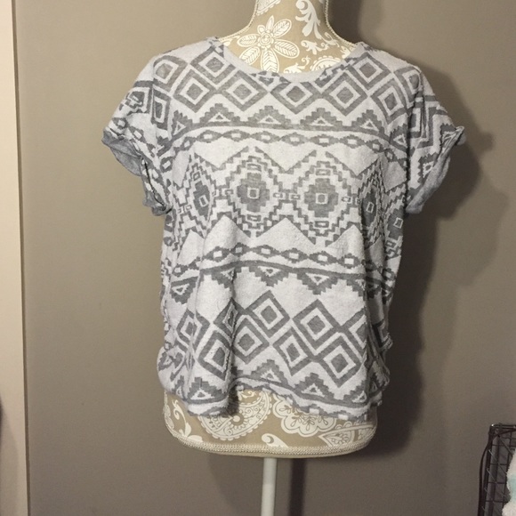 Forever 21 Comfy Aztec Towel Top