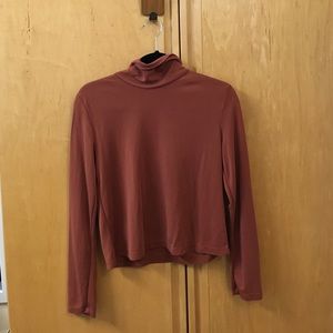 Somewhat cropped turtle neck