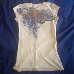 Calvin Klein Graphic Tee with Shine