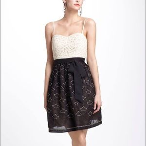 Anthropologie Battenberg & Organdy Dress