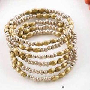Noonday metallic pearls bracelet