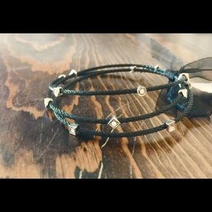 NWT! 😍😍 3 black bangle set with bling! 💗💎