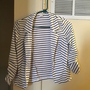 Black stripes blazer