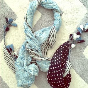 Anthropologie linen scarf NWOT