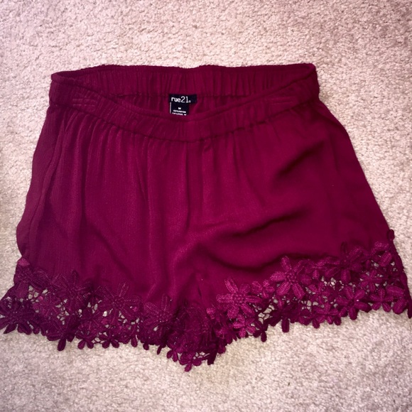 NEW Red Flowery Shorts