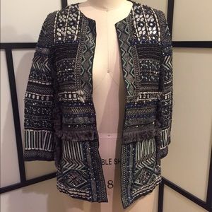 Zara Trafaluc Embellished Jacket - Size US Small