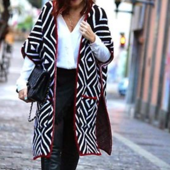 Zara knit poncho.