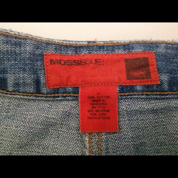 Cute denim mini skirt with ruffles size 11 - Picture 3 of 4