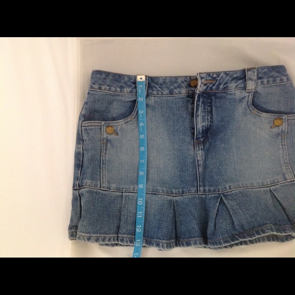 Cute denim mini skirt with ruffles size 11 - Picture 4 of 4