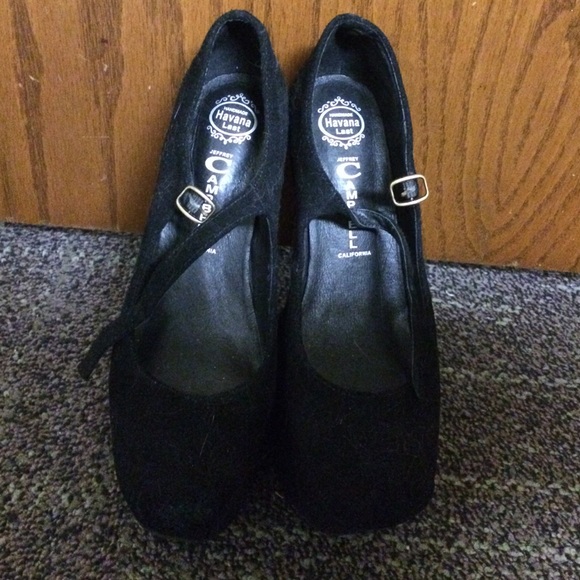 Black Suede Jeffrey Campbell Nightwalk