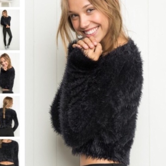 fuzzy fur sweater