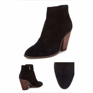 DV Black Suede Ankle Bootie