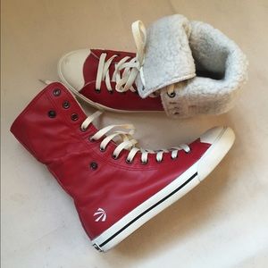 High tops with fuzzy interior!