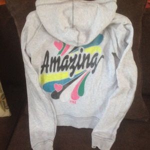 Victoria's Secret PINK amazing hoodie in gray
